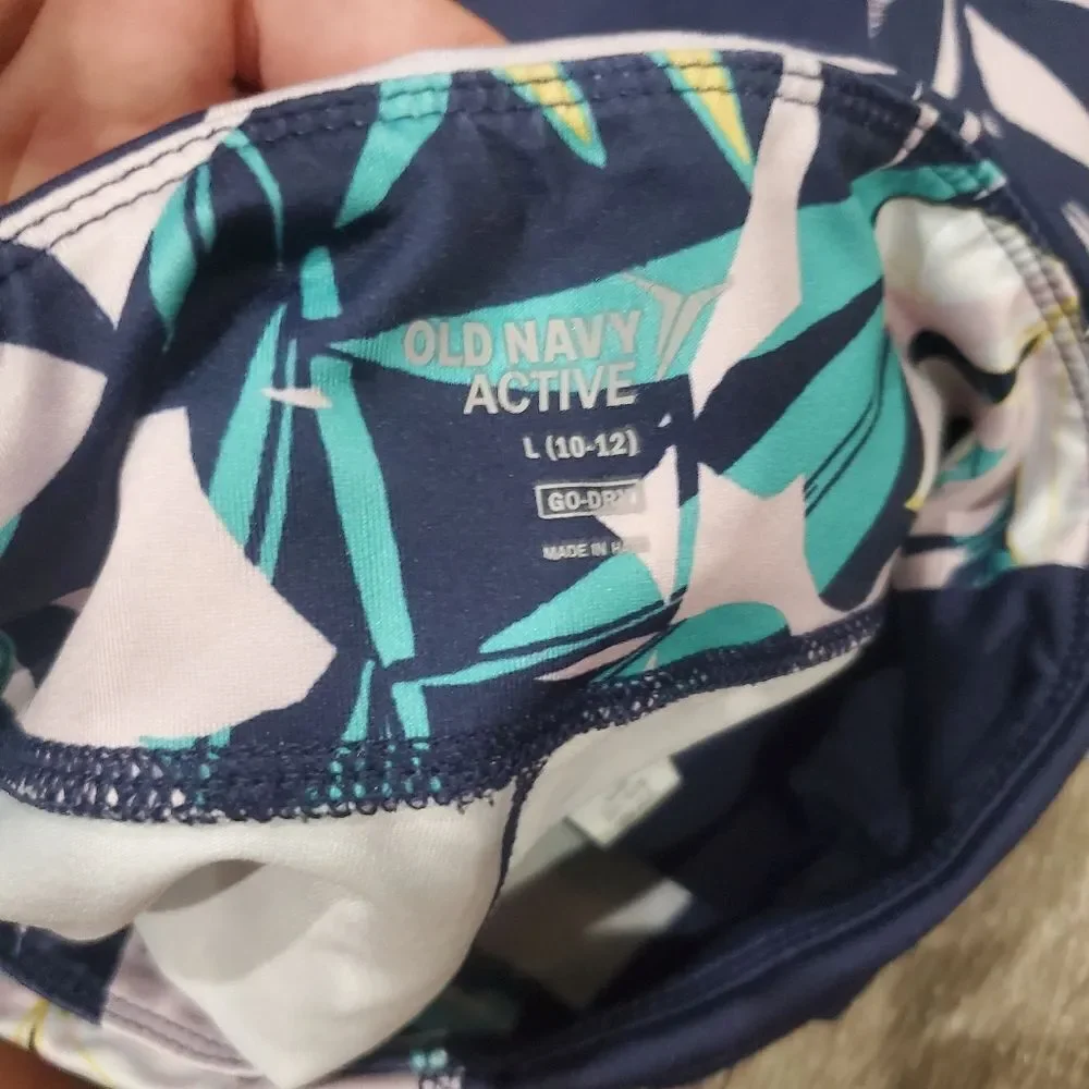 Girls Old Navy Leggings Size 10-12 Old Kids Leggings - Navy, Yellow, Green